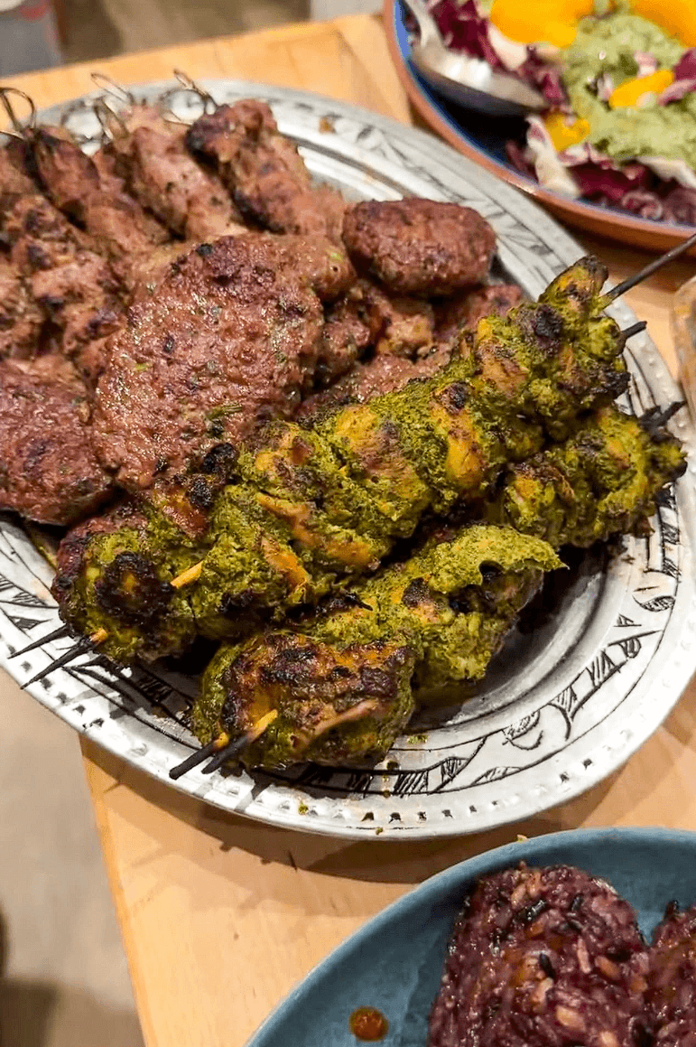 Grilled Chicken Cafreal Skewers